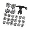 30 Pieces Golf Shoe Spikes Non-Slip Replacement Tips for Sports Shoes Made of Material And