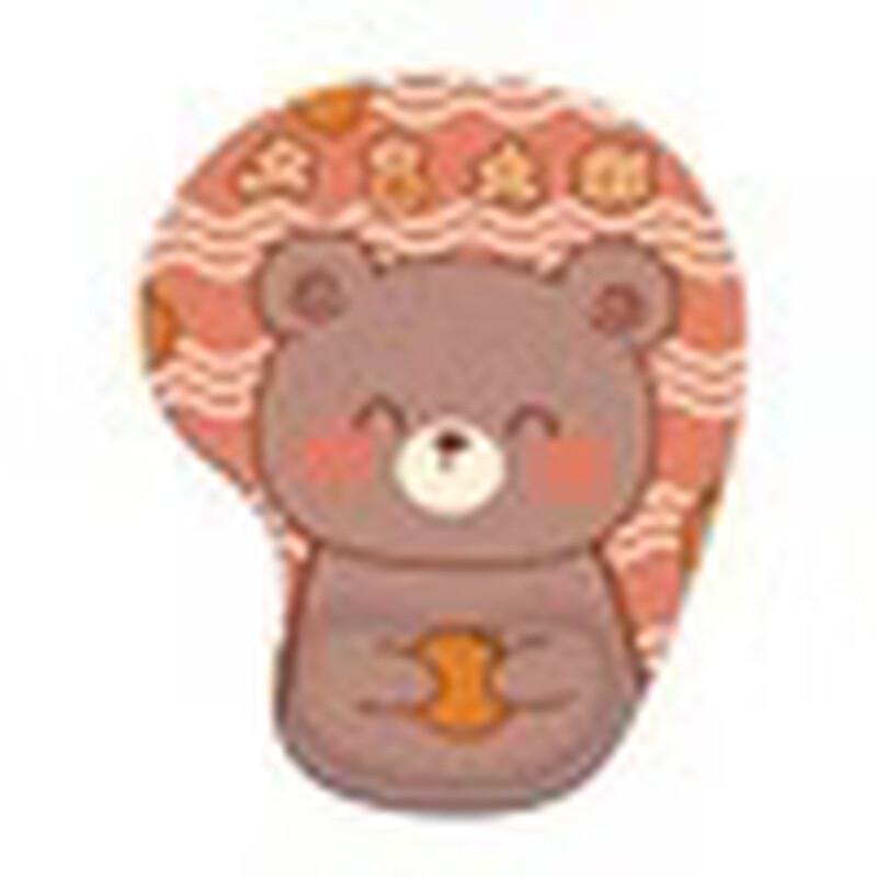 Cartoon Bear Ergonomic Wrist Rest Mouse Pad