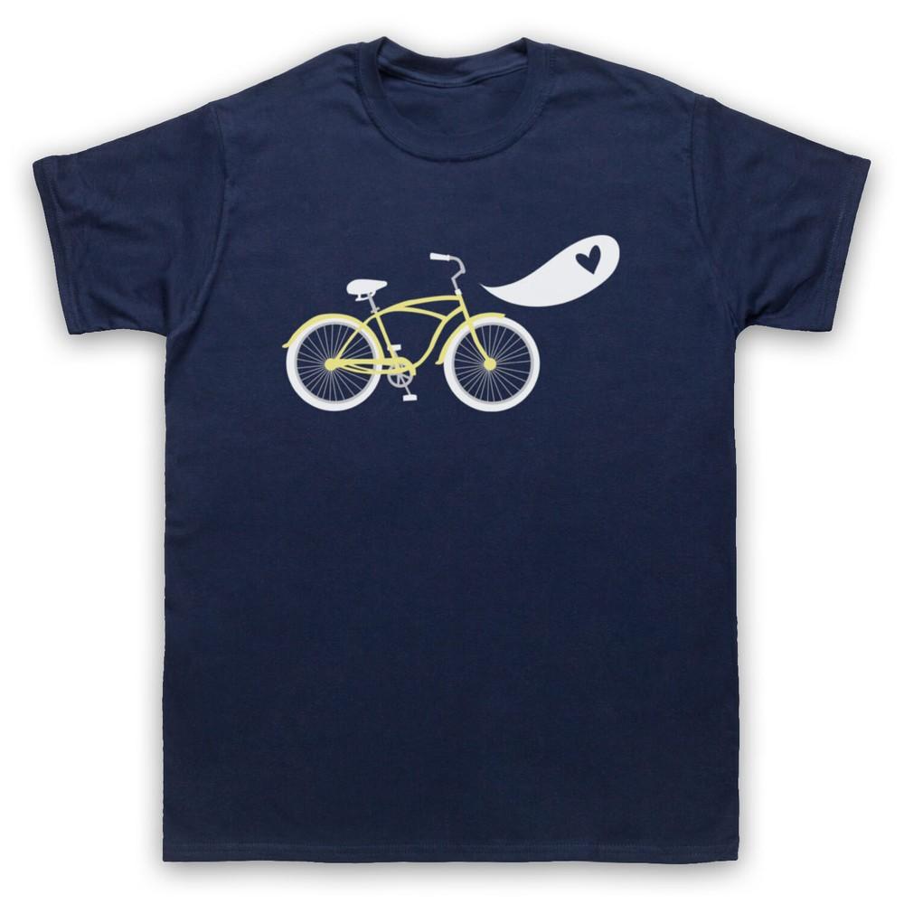 

Bike Love Retro Illustration Cycling Lover Bicycle Mens And Womens T-Shirt S