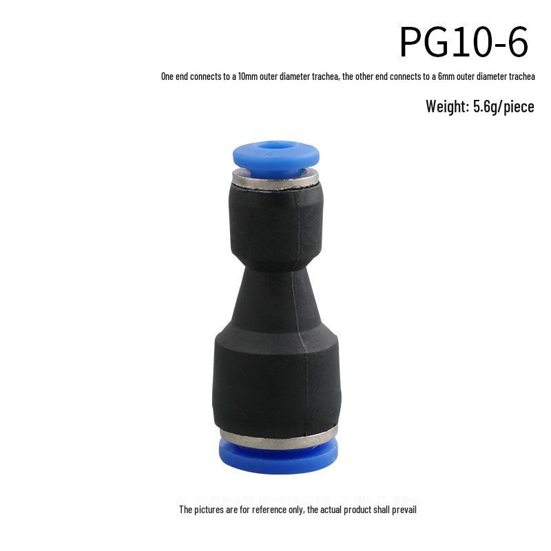 High-Pressure PE Tee & Reducer Pneumatic Quick-Fit Fittings for Air Pipe