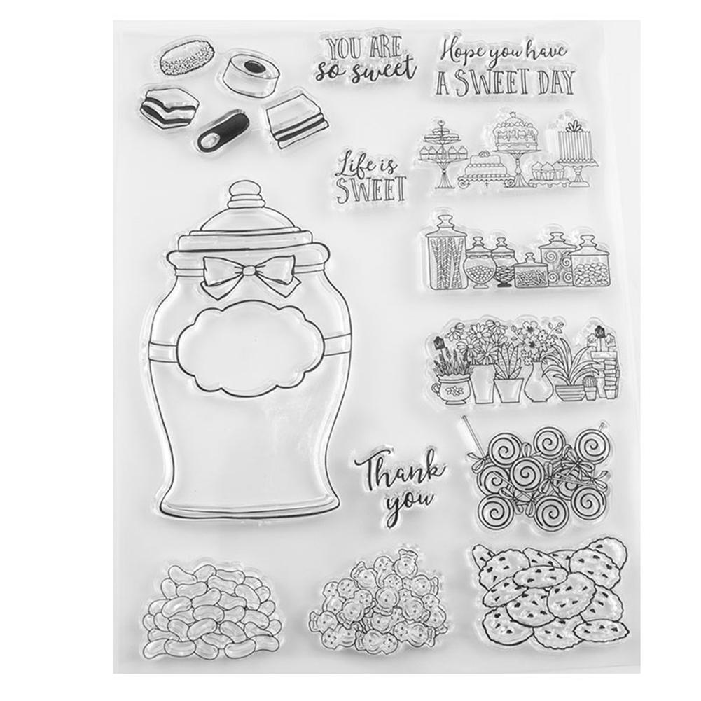 Buy DIY Transparent Stamp Silicone Cutter Mould Card Paper-cut Album ...