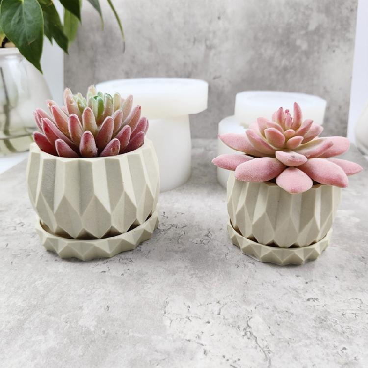 Flowerpot Storage Mold Trinket Ornament Mold DIY Handmade Home Decoration