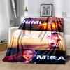 1pc Kpop Rumi Zoey Mira print blanket soft bedding sofa bedroom home decor fan goods q95