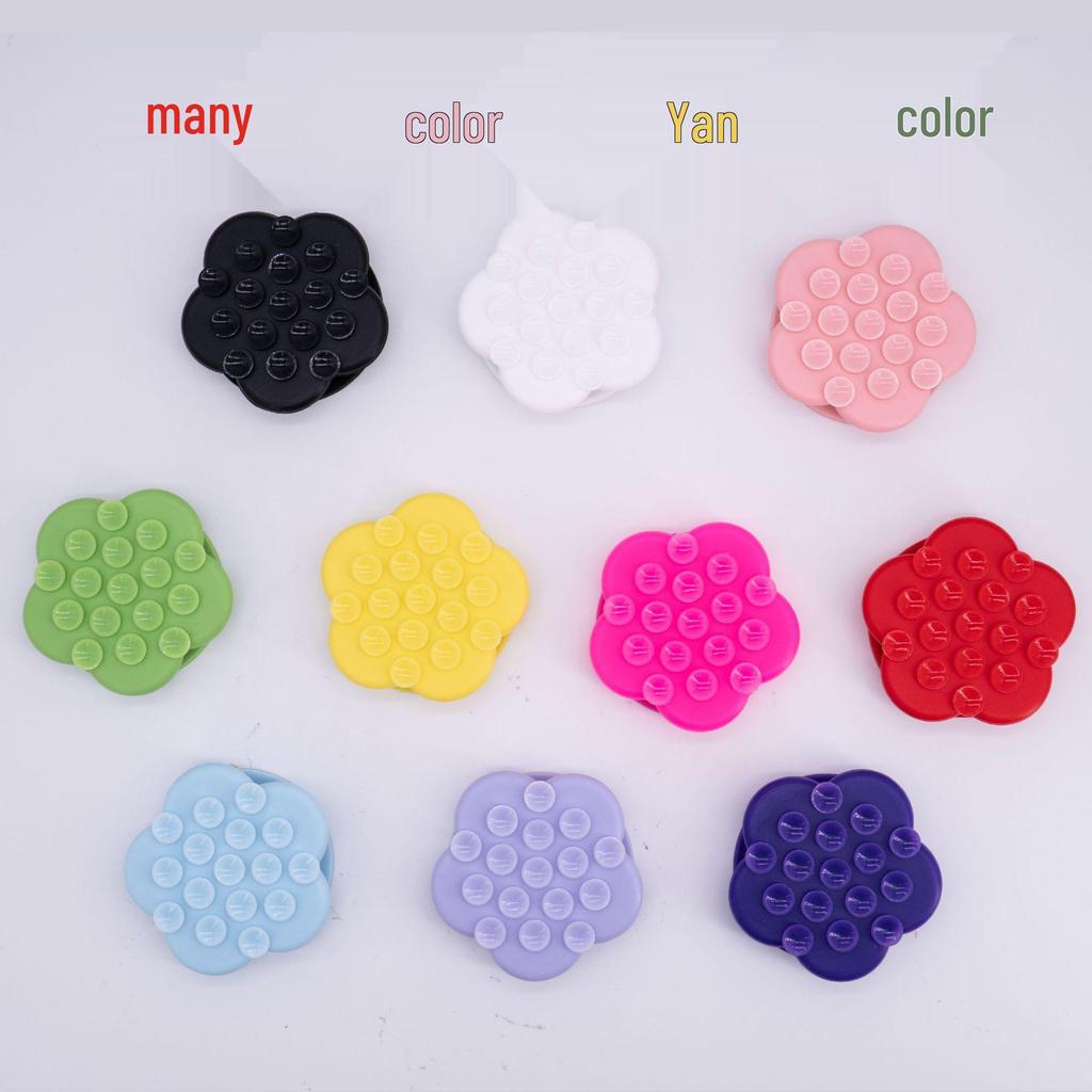 Silikon Çiçek Vantuzlu Telefon Tutucu ve Airbag Standı