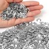 120pcs Stainless Steel E Shaped Clip Washer Rings Snap Circlip Shaft Fastener M1.5 M2 M3 M4 M5 M6 M7 M8 M9 M10 Assortment Kit