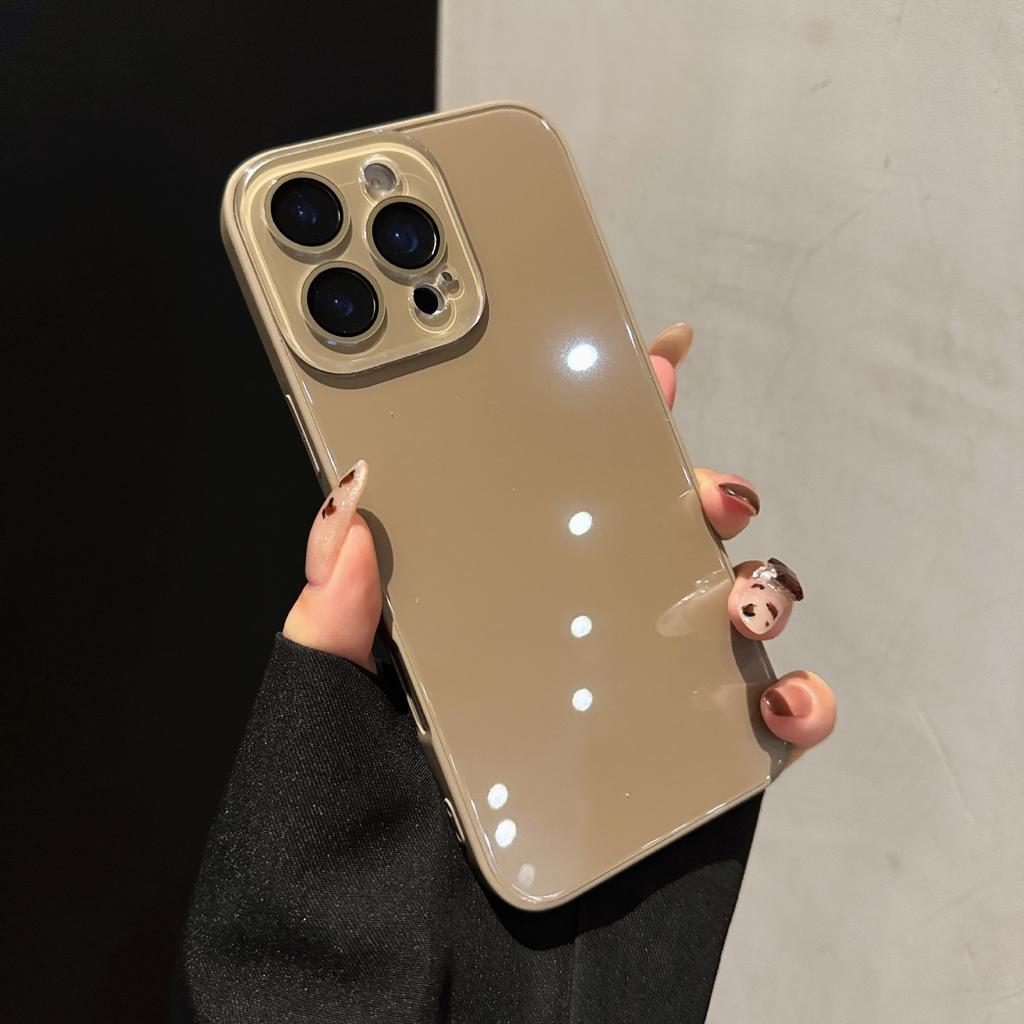 Applicable to iPhone17Promax mobile phone case Apple 17Air crystal lens ice glass 16P protective case