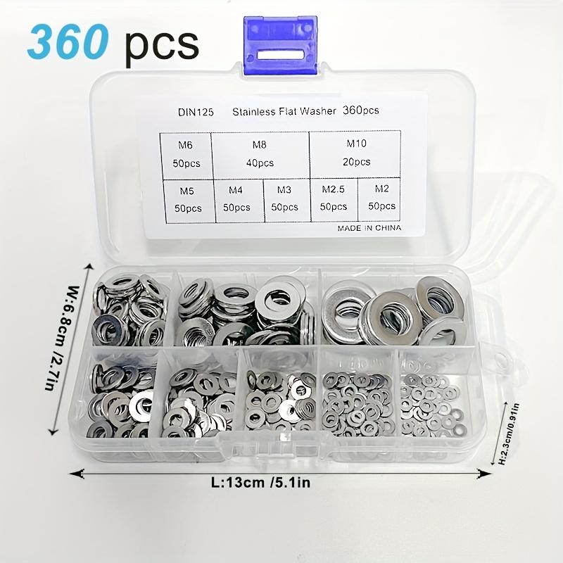 

180/360 шт. уплотнительных шайб из нержавеющей стали — подходят для общего технического обслуживания и прокладок пробок масляного поддона.