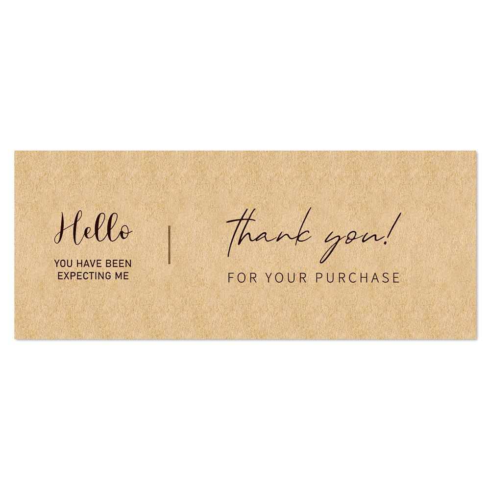 50 White Thank You Stickers - Gift Box Sealing & Packaging Labels for Takeout