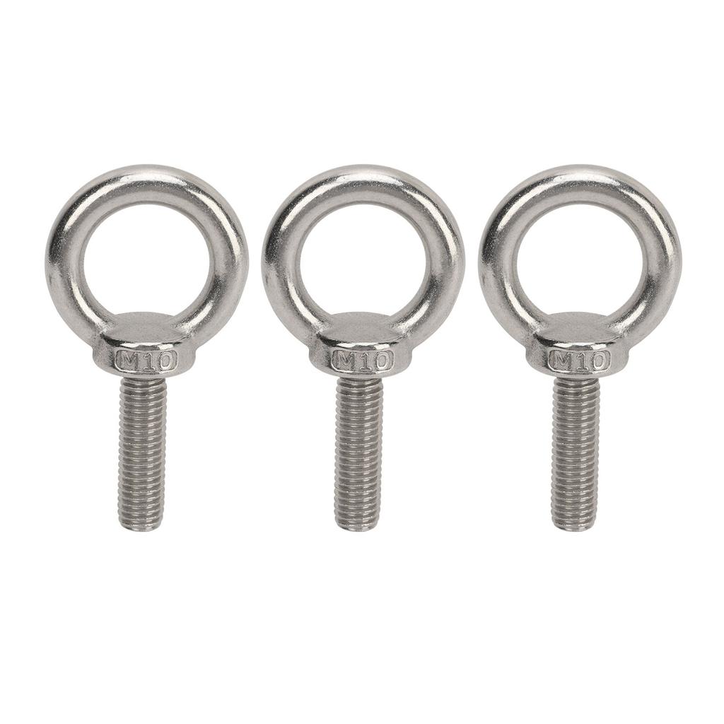 Lifting Shoulder Eye Bolt Stainless Steel Versatile High Hardness Hanger Eye Bolts for RV Boat Construction Vehicle M10
