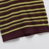 2025 Spring/Summer Women's Striped Knit Polo Collar Short-Sleeve Top