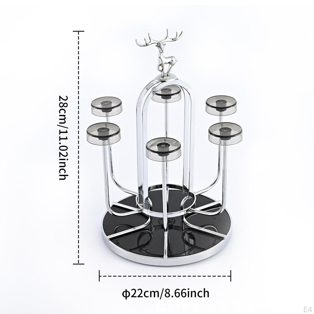 Cup Rack Stand Coffee Mug Holder Nonslip Display Drainer Draining for Drinkware Cafe Shop