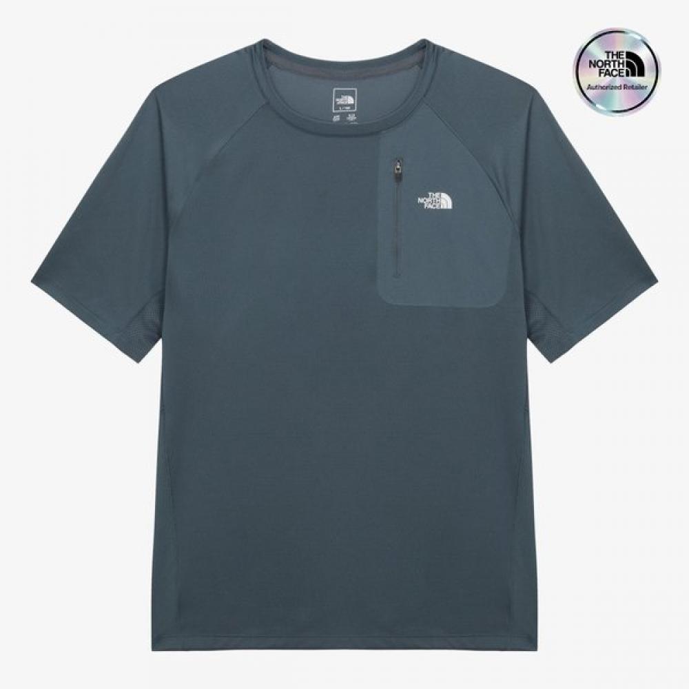 The North Face Men S Short Sleeve Tee nt7uS06b Smoke Blue