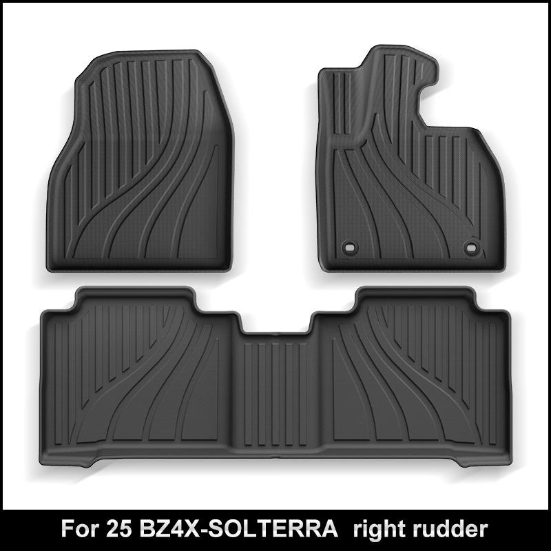 Car Floor and Trunk Mats for Toyota BZ4X/Subaru Solterra - TPE Material, Cross-Border Compatible