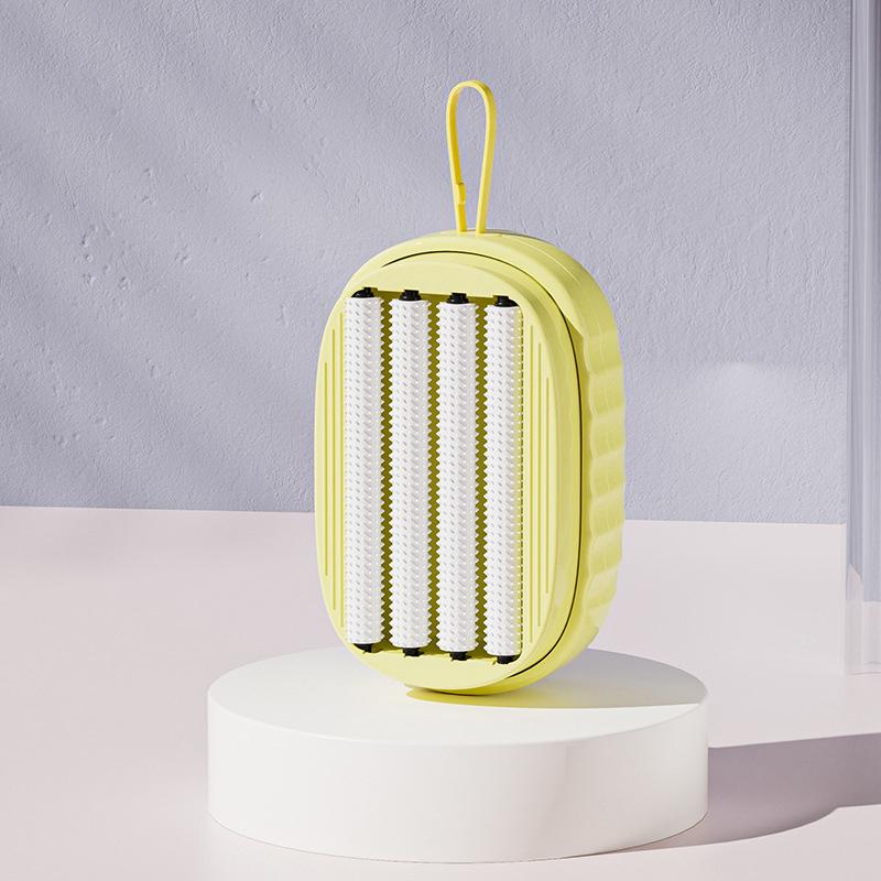 Laundry Brush Roller Multi-Purpose Caddy Handheld - Household Foam Roller, Soft Bristles, Hand Laundry Scrubber