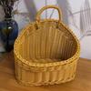 Practical Wall Mounted Sturdy Woven Storage Basket Home Accessory for Kitchen Bathroom and Office Supplies Organization