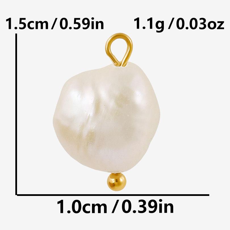 2pcs Irregular Round Three-Dimensional Real Shell Pearl Charm For Jewelry Making Supplies Handmade Sea Beach Accessories Pendant