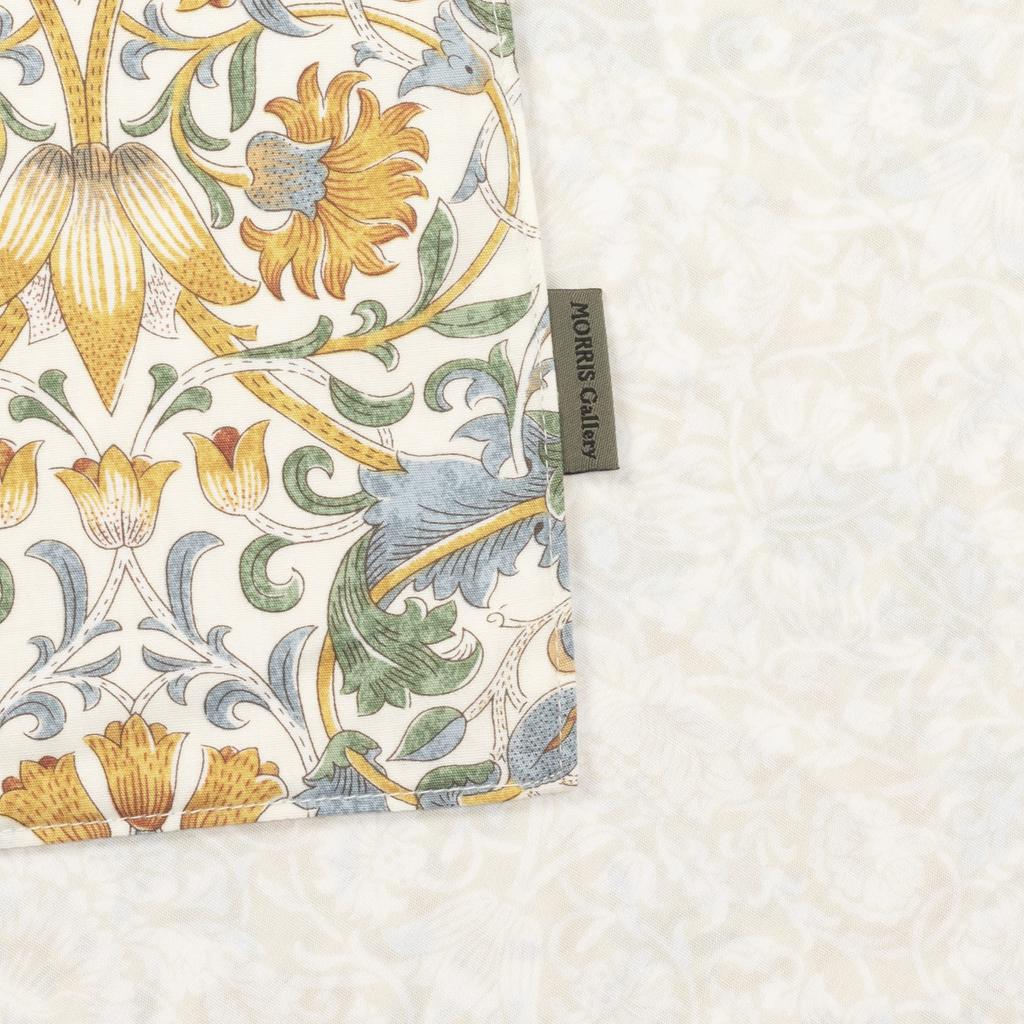 Nishikawa Pillowcase for pillows measuring 63 x 43 cm Morris Gallery Roden cotton Washable stitching Envelope style Made in Japan Yellow PJ91250696430