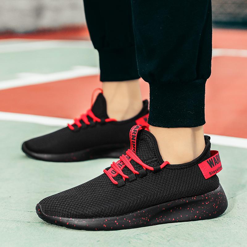 Мужские кроссовки легкие нескользящие кроссовки на шнуровке прогулочная обувь 47 — фото 8