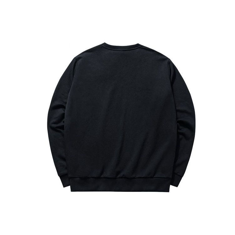 Anta Knitted Small Logo Pullover Sweatshirt Men Tops Black 952037759-2