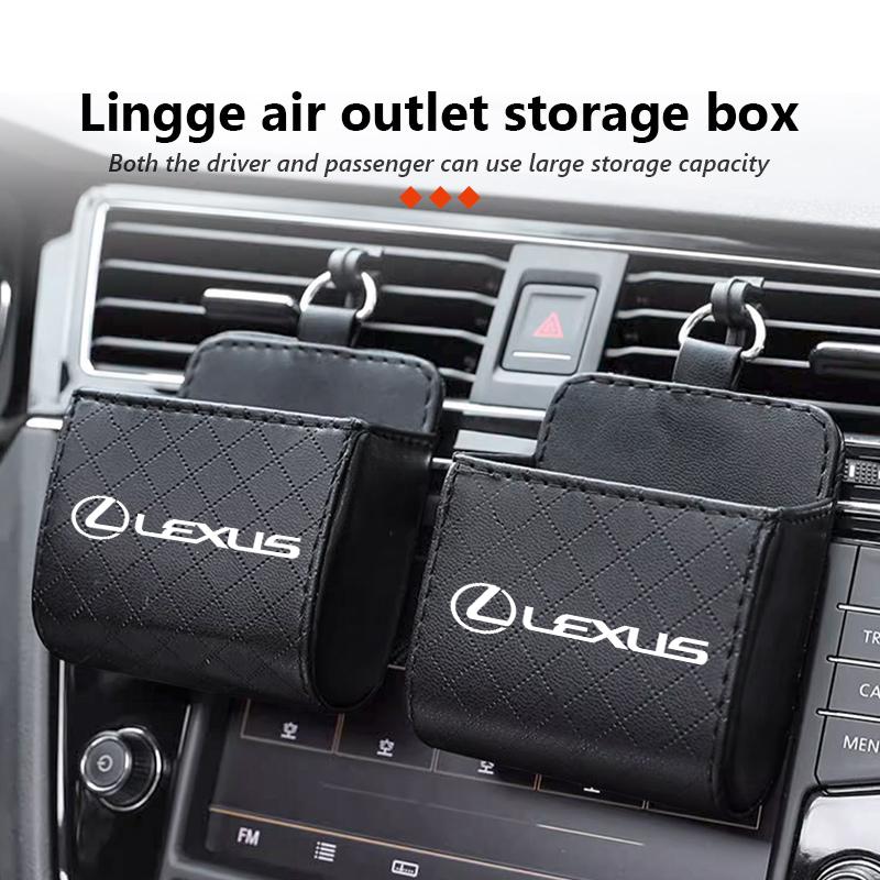 For Lexus Car Air Outlet Storage Box Phone Lipstick Lighter Organizer RX 300 400 460 UX 200 NX LX LS GS 330 IS 250 300 GX
