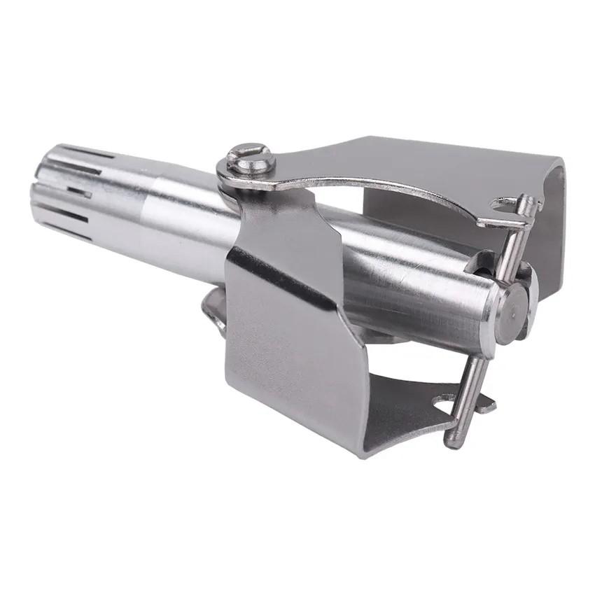 1 szt. Trymer do włosów w nosie dla mężczyzn, stal nierdzewna, ręczny trymer, odpowiedni do golenia włosów w nosie, zmywalny, przenośny trymer do włosów w nosie