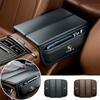 Leder Auto Armlehnenbox Polster mit Aufbewahrungstasche Schutzmatte für Porsche Cayenne Panamera Macan 911 718 Taycan Boxster Cayman 918