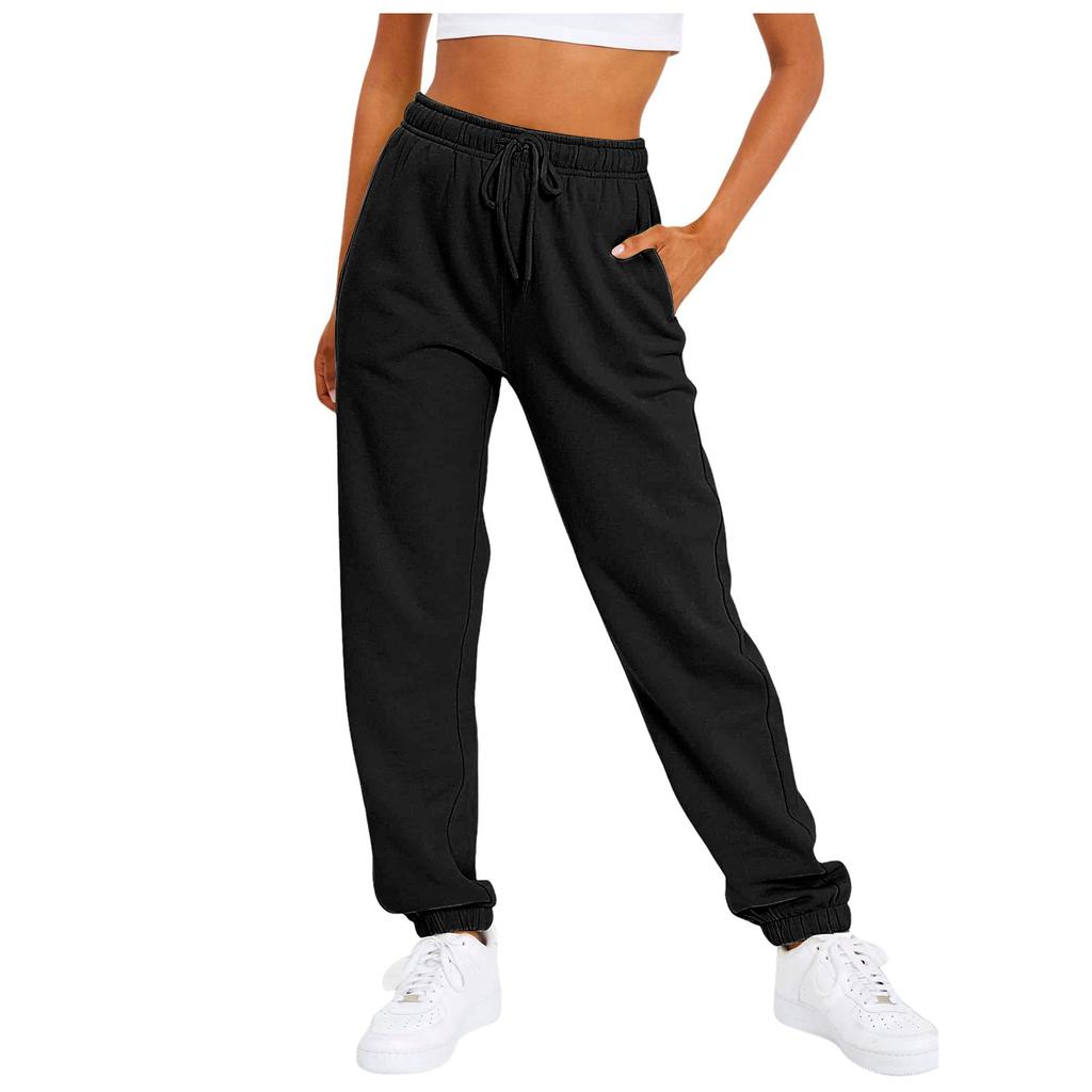 Solid Color Women Pants Pocket Long Women's Sweatpants Workout Joggers Pants Comfort Baggy Trousers Woman Clothing
