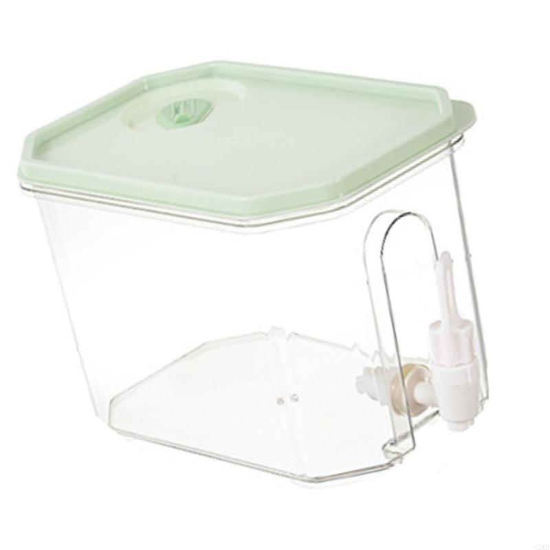 62KD Plastic Leak Proof Iced Beverage Dispenser With Tap Drink Container for Fridge