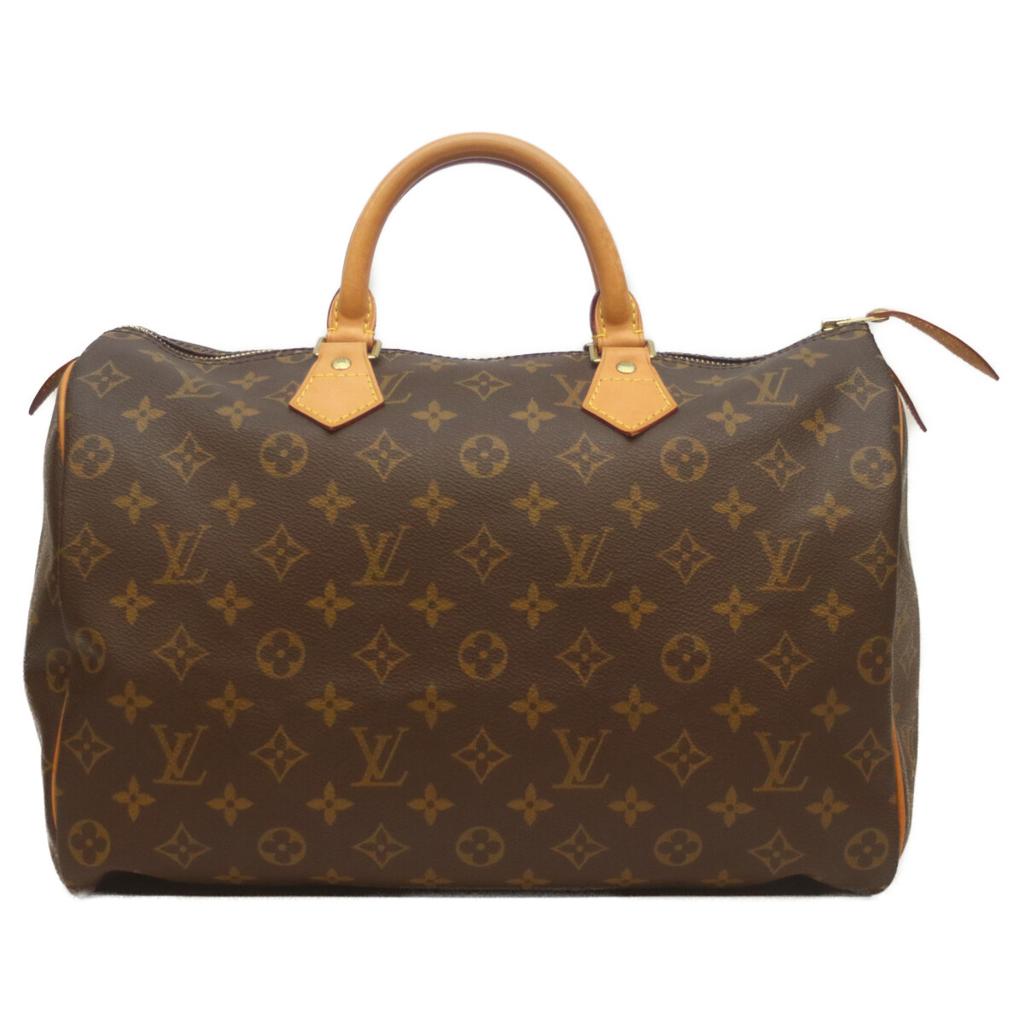 Louis Vuitton 2002 M41524 Monogram Speedy 35 Boston Bag BrownUsed