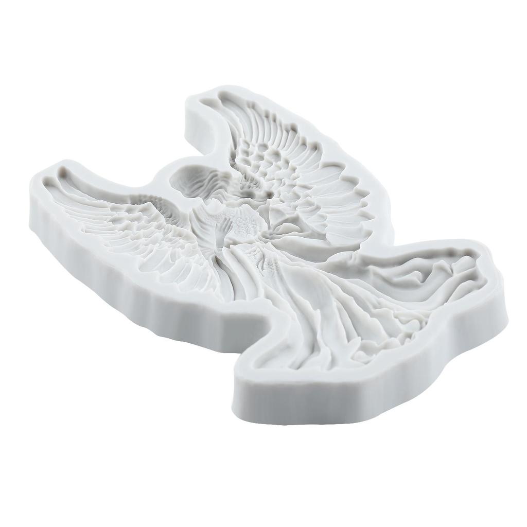 Angel Silicone Mold Angel Fondant Molds Cake Decorating Tools Cupcake Topper Candy Sugar Craft Gum Paste Polymer Clay