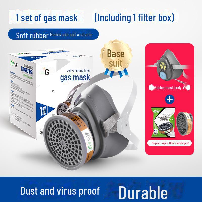 Activated Carbon Protective Mask for Paint, Dust, and Chemicals