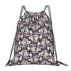 Custom Gundams Drawstring Bag Men Women Foldable Sports Gym Sackpack Anime Shopping Backpacks