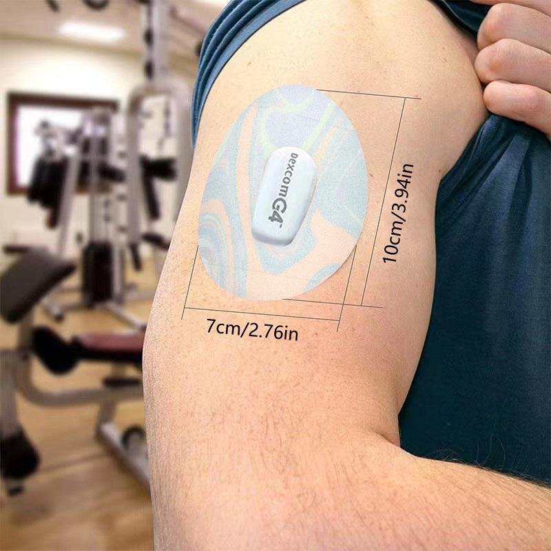 5Pcs Waterproof Adhesive Sensor Patch Glucose Meter Sensor Fixing Sticker Long Lasting Blood Glucose Monitoring Muscle Patch