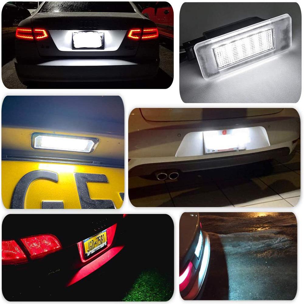 2x 18-LED Black License Plate Lights for Nissan Serena C27 (2016-2019)