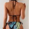 Sexy Backless Tie Thong Two Piece Bikini Swimsuit Trendy For Women Beach Vacation