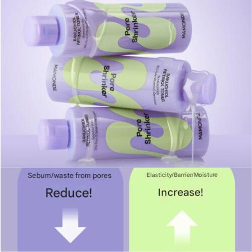 MAMONDE Toner pentru micșorarea porilor cu Bakuchiol și Retinol 200ml