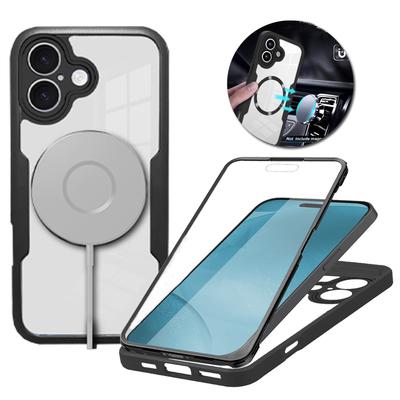 360° Full Shockproof Magsafe Case for iPhone 17 16 15 14 13 12 Pro Max 17Pro 17Air 16Pro 15Pro 15 Plus Wireless Charging Transparent Cover