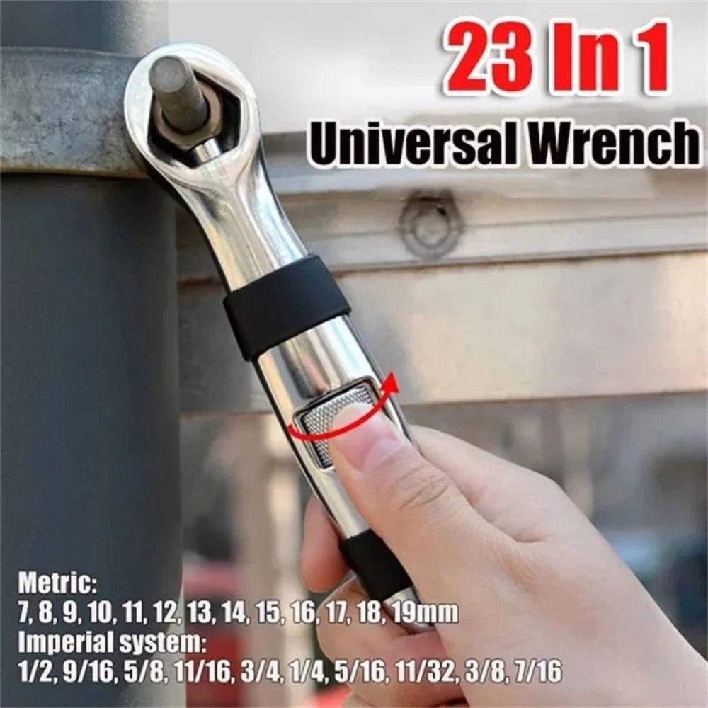 7-19mm Adjustable Spanner CR-V Key Flexible Hand Tool Rust-proof Universal Wrench  Multitools