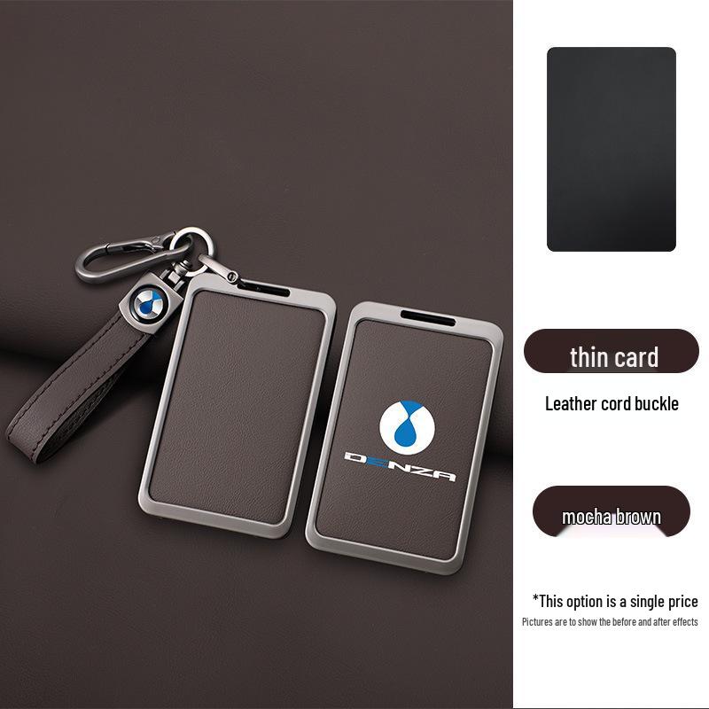 Étui à clés Denza D9 pour hommes et femmes - Sacoche coquille DM-i EV élégante avec porte-cartes et boucle.