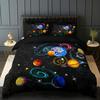 Galaxy Planet Duvet Cover Set High Definition Print Home Dorm Room Bedding 1 Duvet Cover + 2 Pillowcases