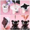 Stereoscopic Animal Resin Molds Silicone Bear Casting Molds Epoxy Resin Mold for Keychains DIY Handmade Resin Jewelry Supplies