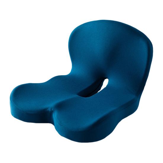 Memory Foam Seat Cushion with Back Support Ergonomic Lumbar Support Soft Touch Stress Relief L-shaped Chair Cushion