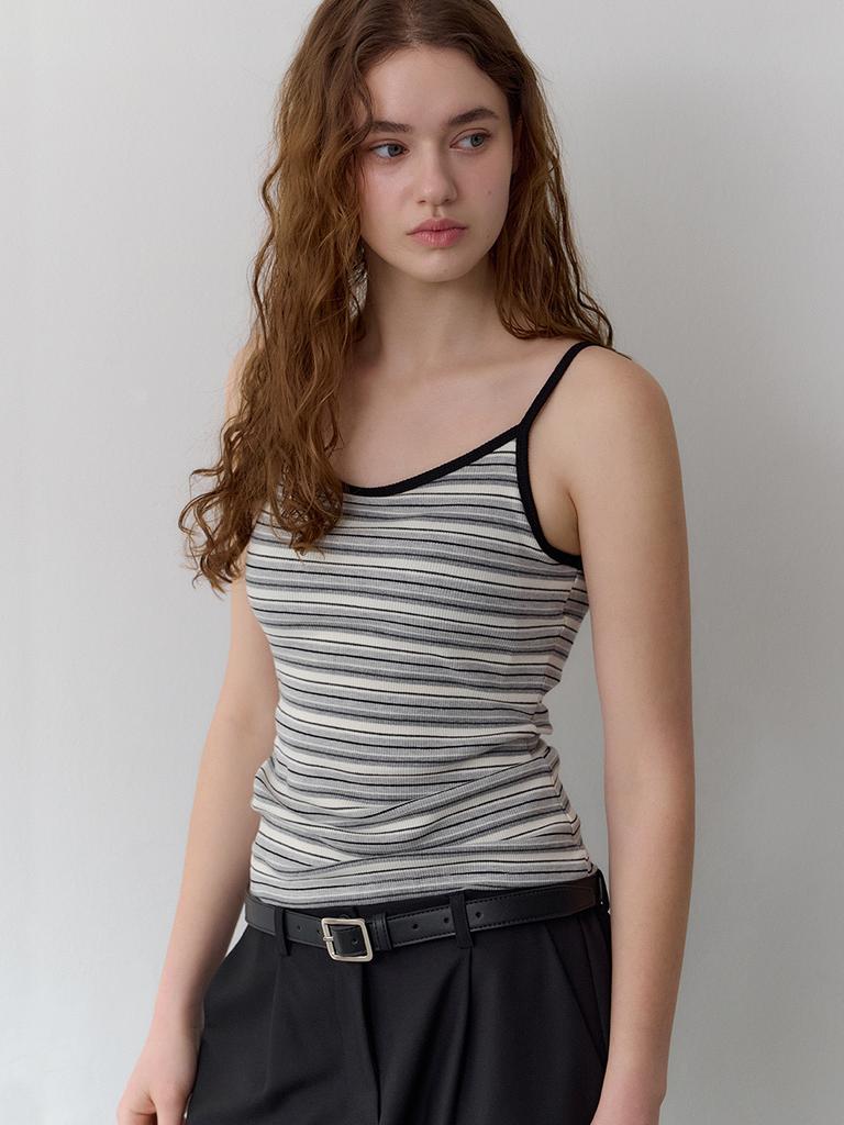 Tsh Lena Striped Bra Top Cardigan Set 3 Colors