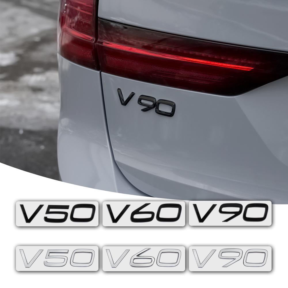 3D ABS Samolepka s emblémem zadních písmen pro auto Volvo V50 V60 V90 Dekorativní doplňky pro auto