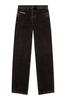 Diesel Men's 2001 D-MACRO Denim Loose Straight Fit, Size A1282109I35, 32 inches, Black, Size 02