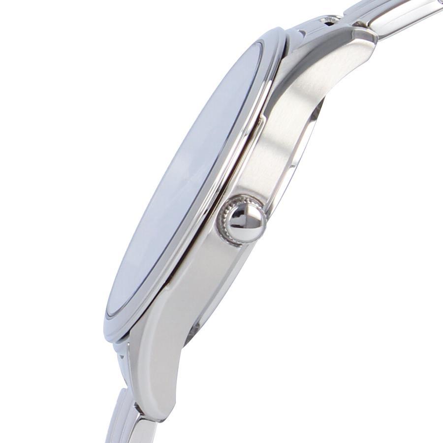 SEIKO SUR419P1 SUR419P Quartz Essential Date Calendar Blue Navy Silver Stainless Wrist Watch