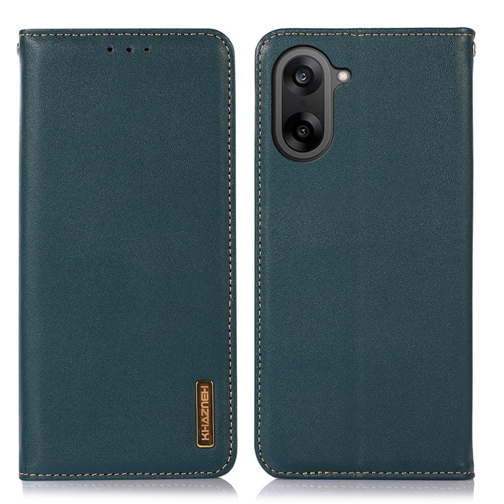 For OnePlus Ace 5 Racing 5G/Nord CE 5G Case Wallet Genuine Cow Leather Phone Cover Nappa Texture