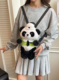 Schoolbag1011 Winter New Plush Doll Backpack Fashion Playful Cute Cartoon Animal Backpack Grab Doll