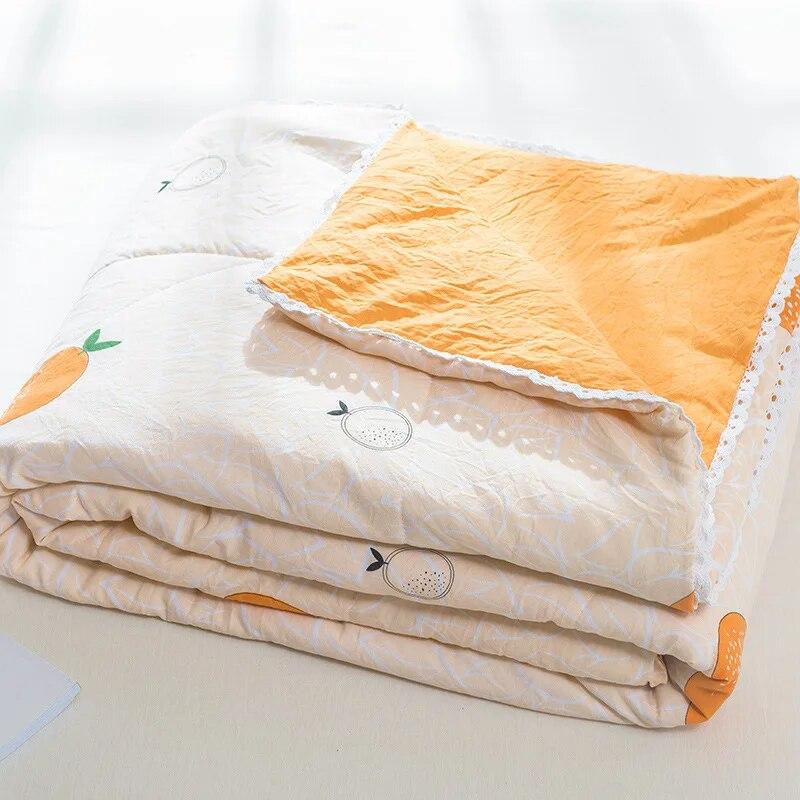 High Quality Summer Thin Blankets Air-conditioning Cool Comforter Single Double Bed Adults Kids Quilted Bedspread Bed Cover