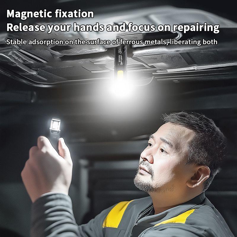 Compact Multi-Mode Pocket Led Flashlight, Usb-C Rechargeable, 800Mah, Long-Range Pocket Flashlight, For Camping Travel Emergency